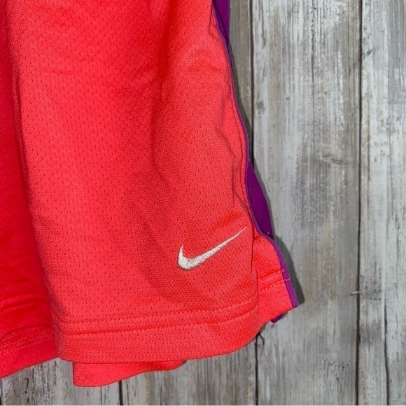 Nike Women's Pink and Purple Athletic Shorts - Picture 2 of 5